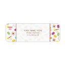 Search for french macaron return address labels France
