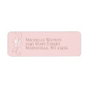 Search for birth announcement return address labels Pink