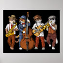 Search for jazz cat posters Saxophone