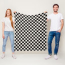 Search for black and white checkered blankets Geometric pattern