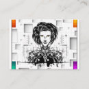 Search for robot business cards Illustration