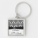 Search for brides mum key rings Black and white