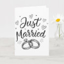 Search for just married wedding cards Marriage congratulations