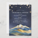 Search for watercolor rehearsal dinner invitations Gold foil