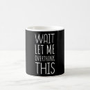 Search for overthink mugs Thoughts