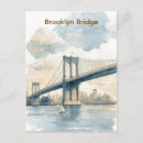 Search for brooklyn bridge postcards New york city