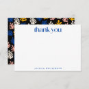 Search for black blue thank you cards Botanical