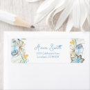 Search for santa return address labels Winter baby shower