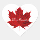 Search for canadian maple leaf stickers Heart
