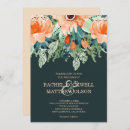 Search for peach teal wedding invitations Floral