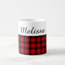 Search for red and black plaid mugs Buffalo check