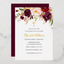 Search for red christening invitations Watercolor