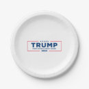 Search for trump paper plates Make america great again