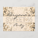 Search for sweet 16 save the date postcards Sparkle