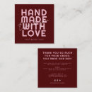 Search for handmade with love business cards Social media
