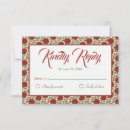Search for red rose wedding rsvp cards Victorian
