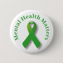 Search for green ribbon badges Mental health awareness