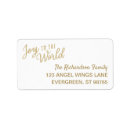 Search for joy to the world return address labels Gold