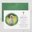 Search for greenery christening invitations Baptism