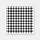 Search for gingham napkins Black and white