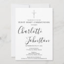Search for black white first communion invitations Elegant