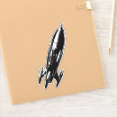 Search for retro rocket stickers Vintage