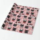 Search for cat christmas wrapping paper Pink