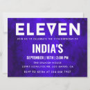 Search for boys 11th birthday invitations Neon