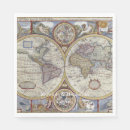 Search for map of the world napkins Antique