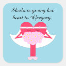 Search for heart bridal shower stickers White