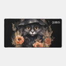 Search for long mousepads Black cat