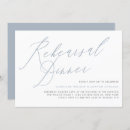 Search for dusty blue rehearsal dinner invitations Minimalist