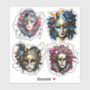 Search for silver masquerade stickers Carnival