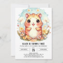 Search for hamster birthday invitations Watercolor