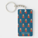 Search for blue christmas rectangular key rings Xmas