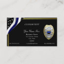 Search for thin blue line business cards Police