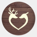 Search for deer in the woods stickers Barn wood