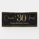 Search for cheers to 30 years posters Black and gold