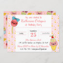 Search for kawaii birthday invitations Cupcake