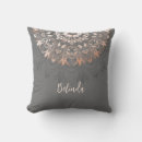 Search for grey copper cushions For her