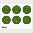 Search for green foil stickers Shamrock