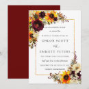 Search for sunflower and roses invitations Autumn