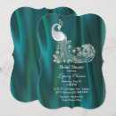 Search for elegant peacock bridal shower invitations Stylish