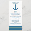 Search for blue and gold wedding menus Anchor