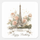 Search for vintage happy birthday stickers Watercolor