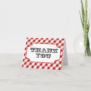 Search for red plaid thank you cards Barbeque
