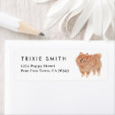 Search for pomeranian dog return address labels Pet