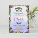 Search for gold masquerade party invitations Mardi gras