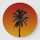 Search for tropical palm trees clocks Sunset