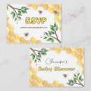 Search for bees rsvp cards Watercolor